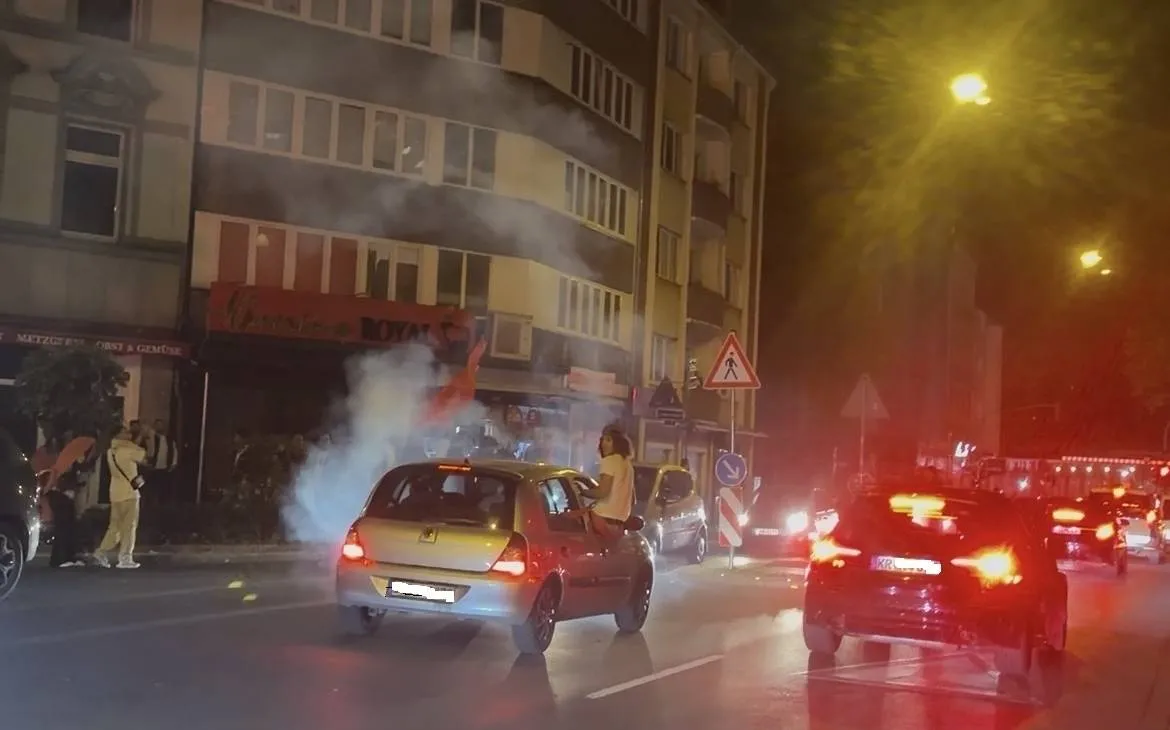 Düsseldorf's Wild Celebrations After Morocco's Draw with Brazil