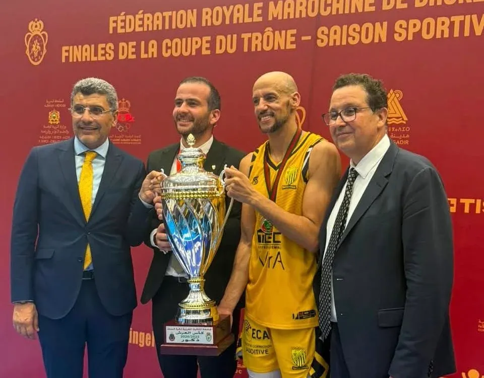 Royal Moroccan Basketball Federation Congratulates Fes on Throne Cup Victory