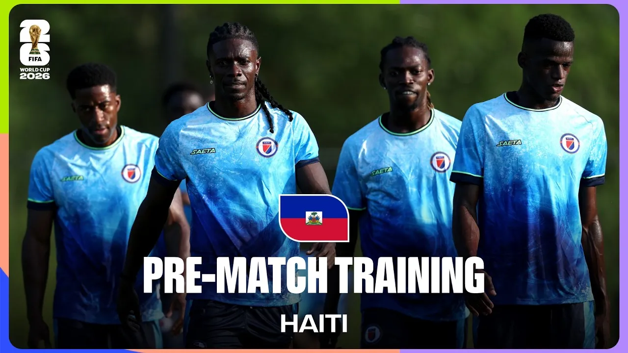 Haiti's Training Session Before the World Cup Clash with Morocco